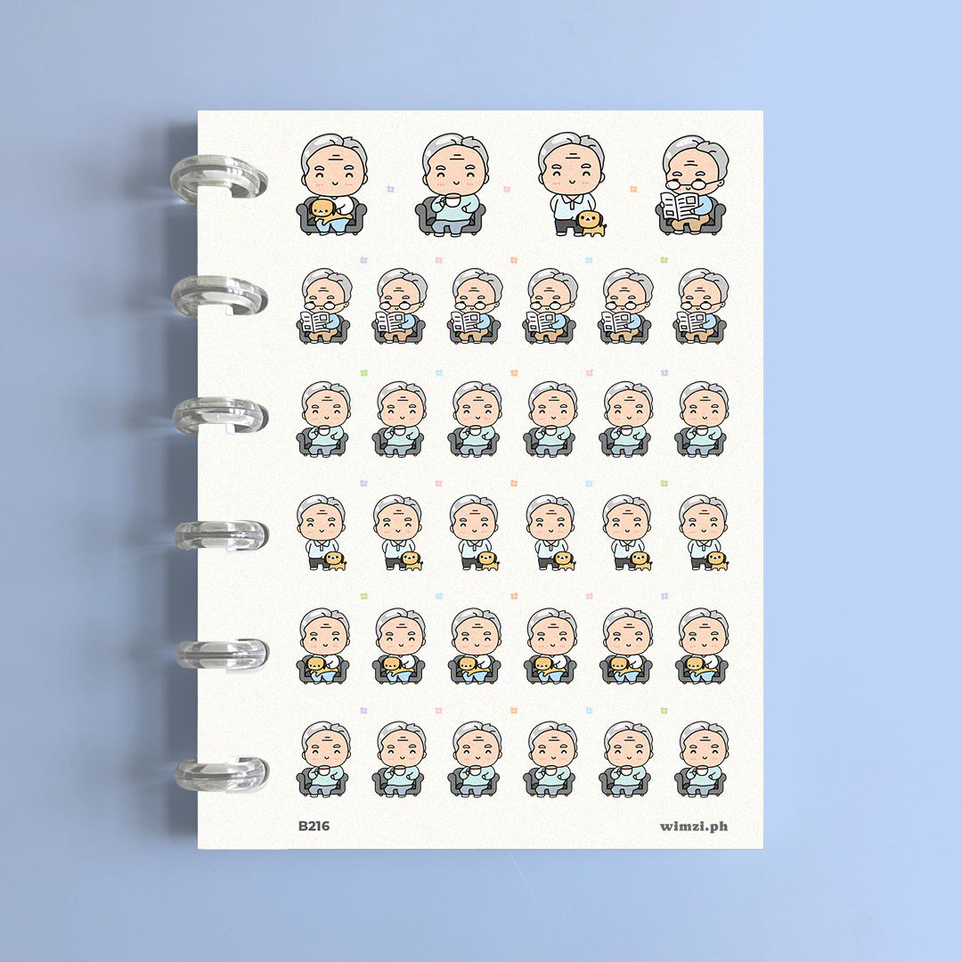 Grandpa Planner Stickers