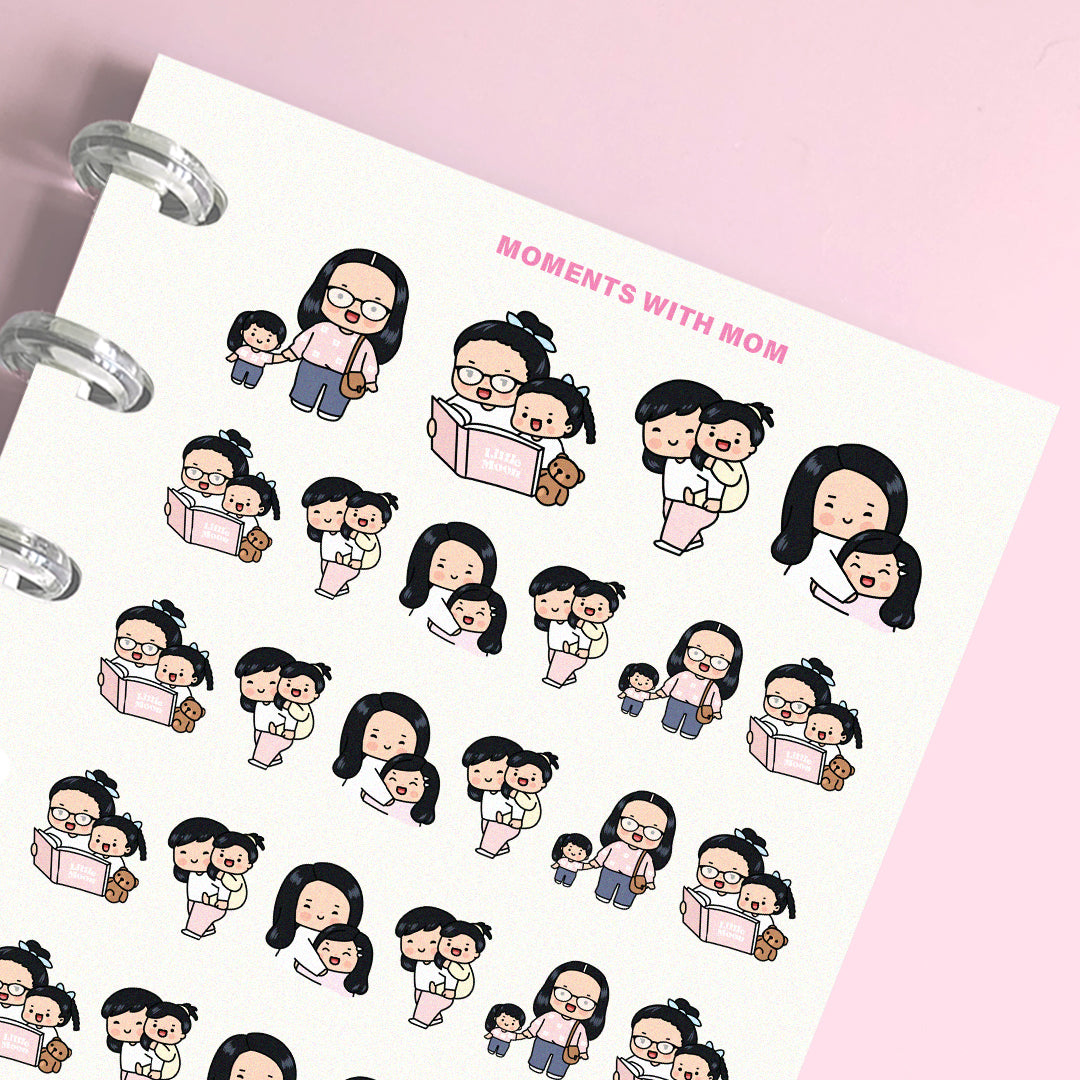Moments with Mom (Daughter) Planner Stickers