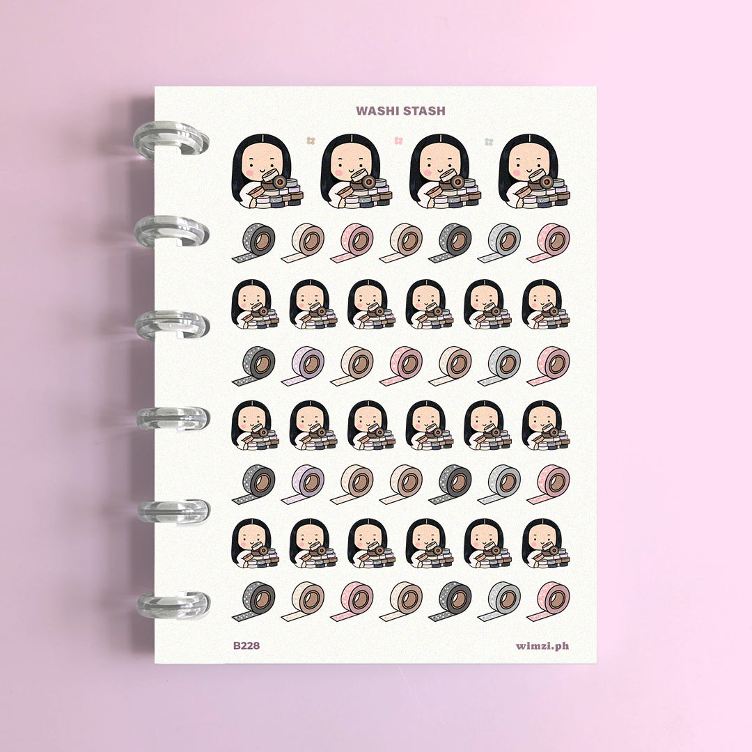 Washi Stash Planner Stickers
