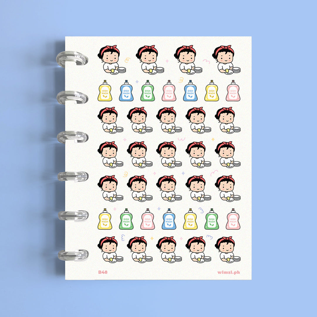 Wash Dishes Planner Stickers