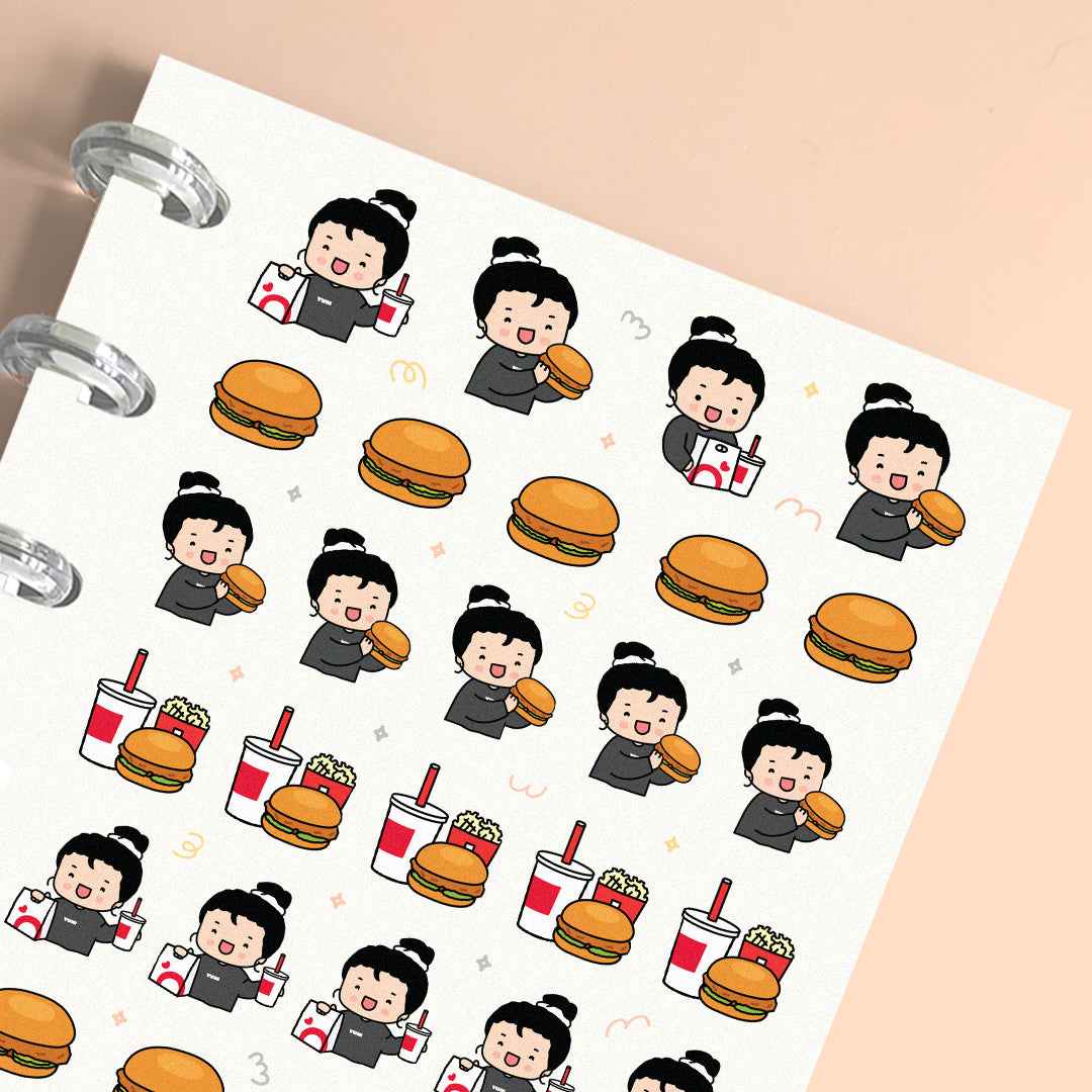 Chicken Sandwich Planner Stickers
