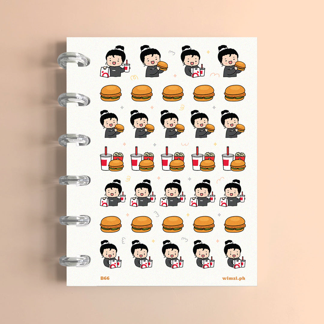 Chicken Sandwich Planner Stickers