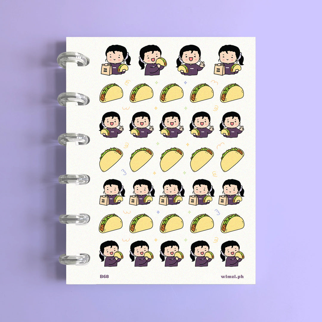 Taco Planner Stickers