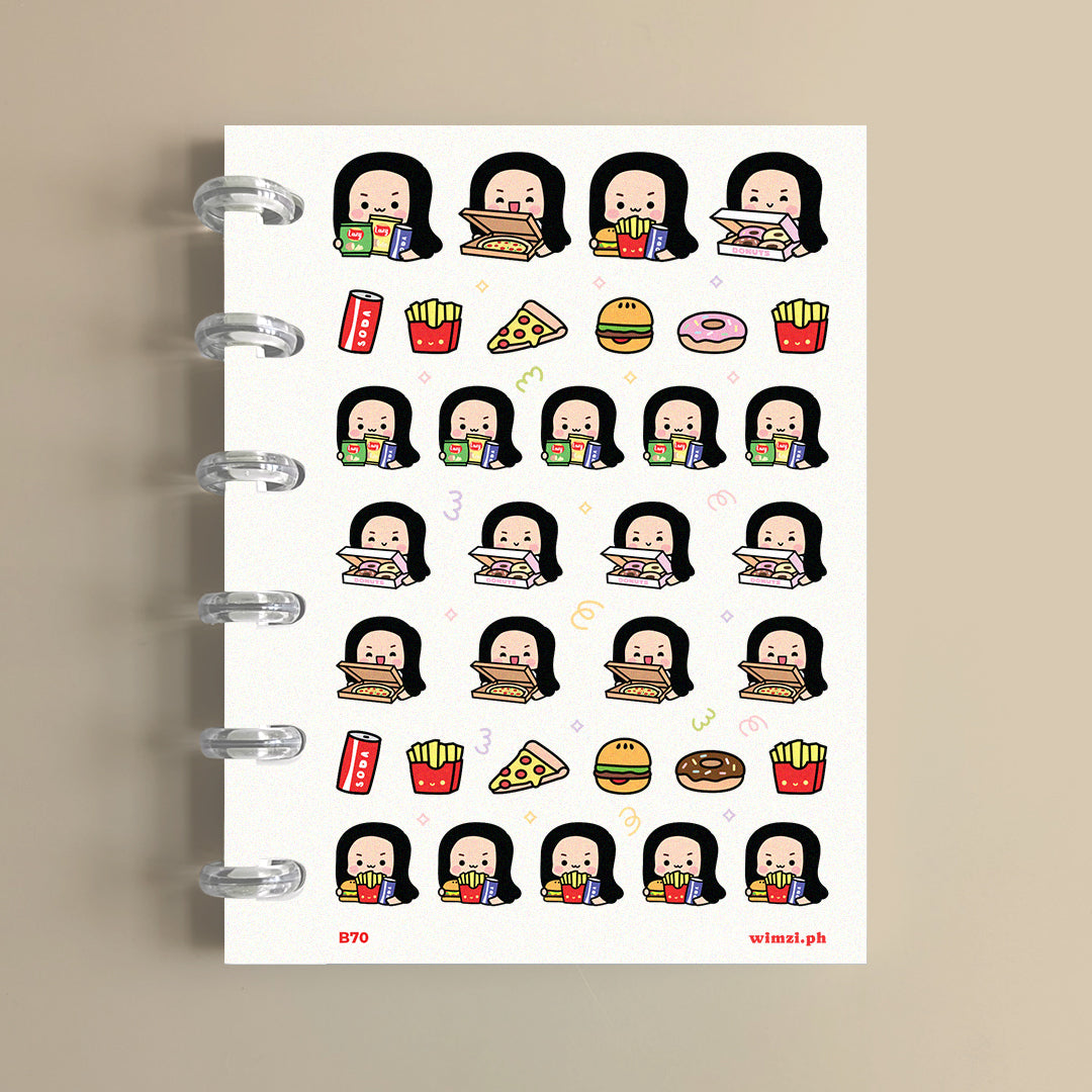 Carbs Junk Food Planner Stickers