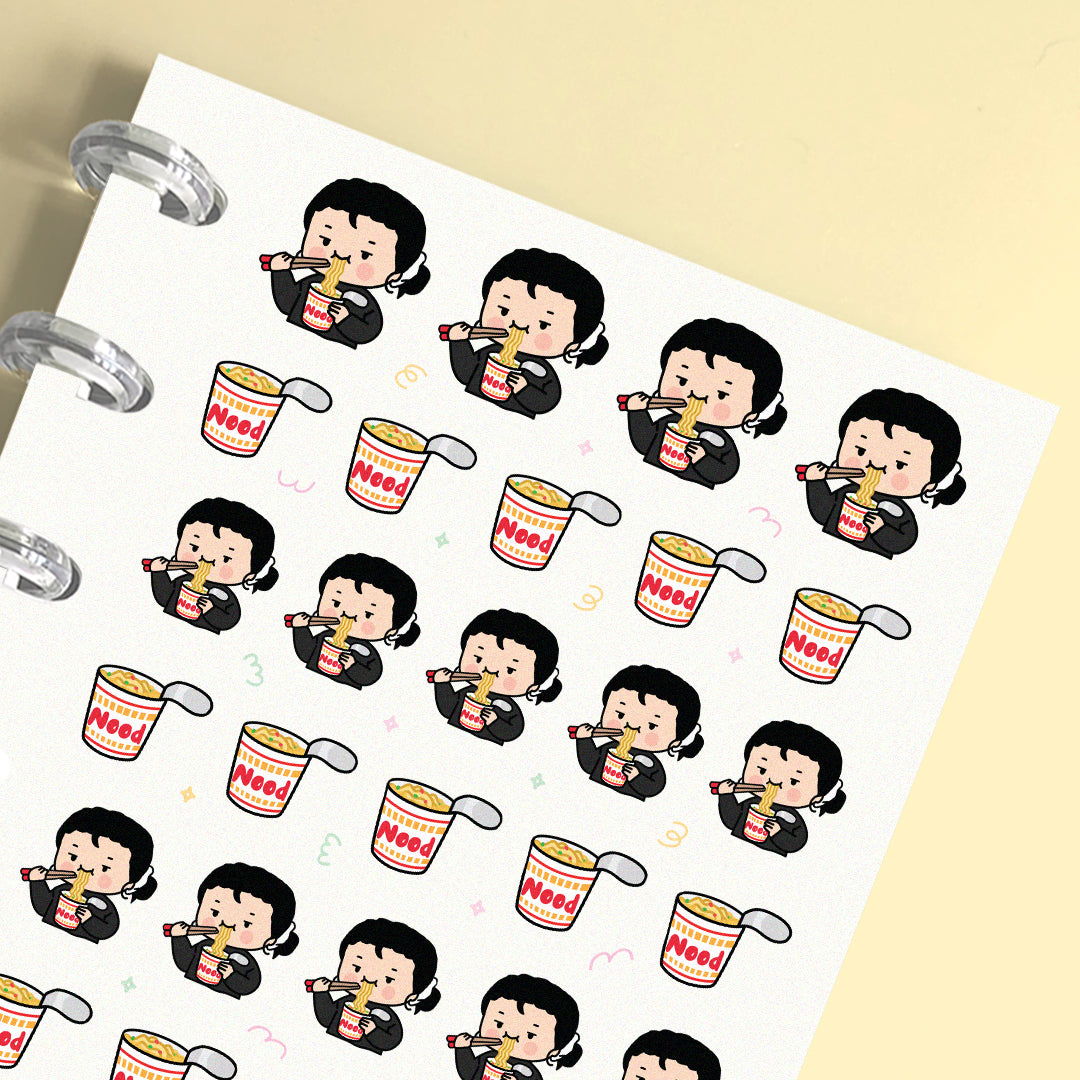 Cup Noodles Planner Stickers