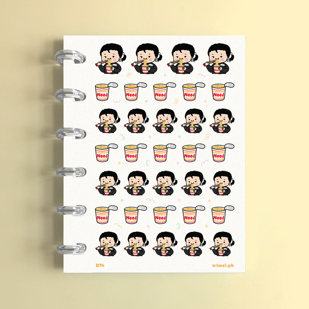 Cup Noodles Planner Stickers