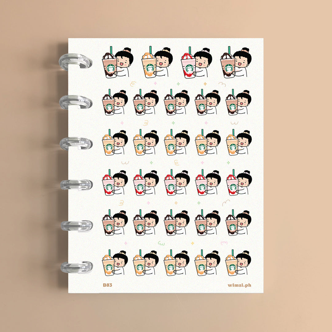 Frappe Coffee Drinks Planner Stickers