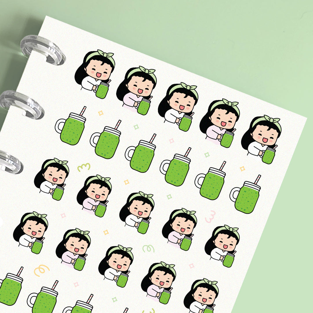 Green Smoothie Planner Stickers