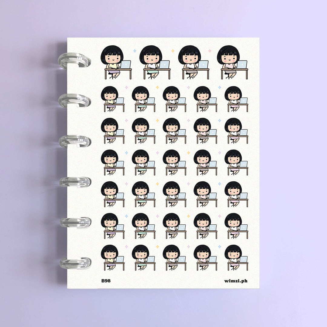 Working Girl Planner Stickers
