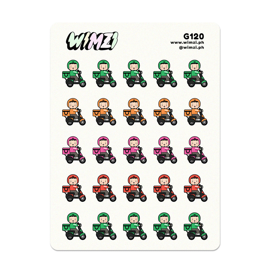Delivery Riders Planner Stickers