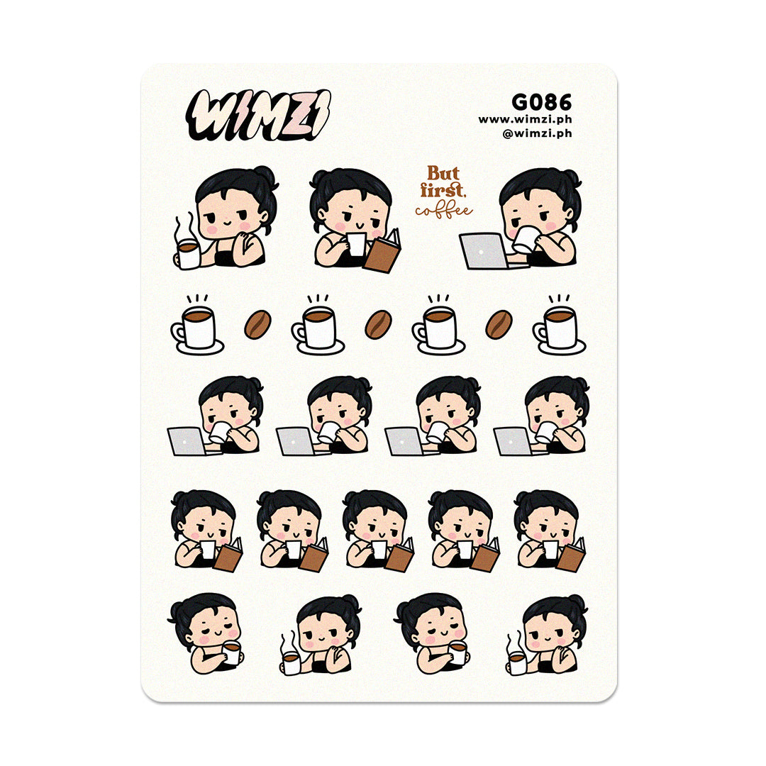But First Coffee Planner Stickers