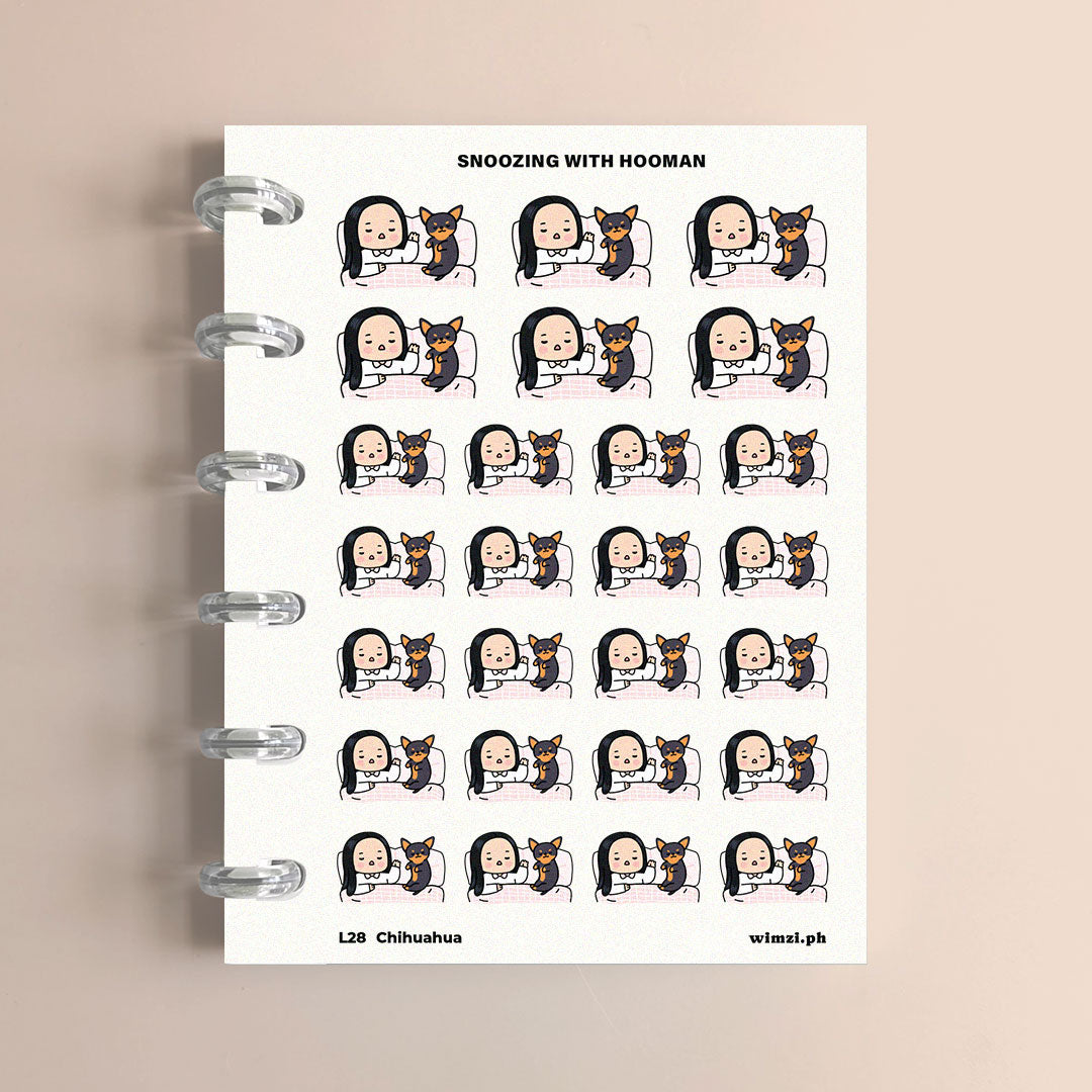 Dog Sleep Nap Planner Stickers
