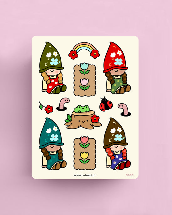 Cute Gnomes Decorative Sticker Sheet