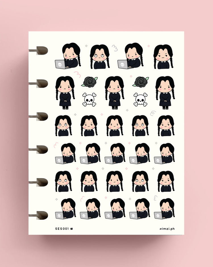 Wednesday Vibes Planner Stickers