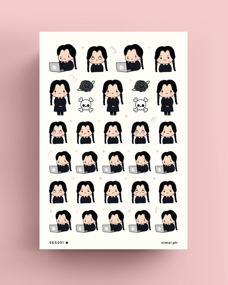 Wednesday Vibes Planner Stickers