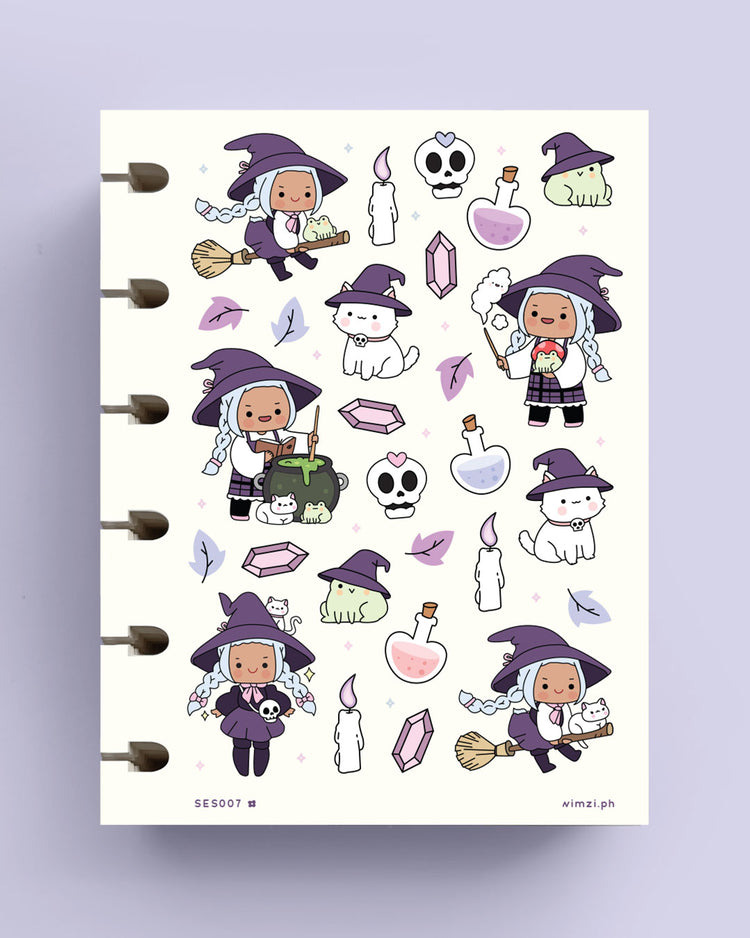 Kawaii Witch Planner Stickers
