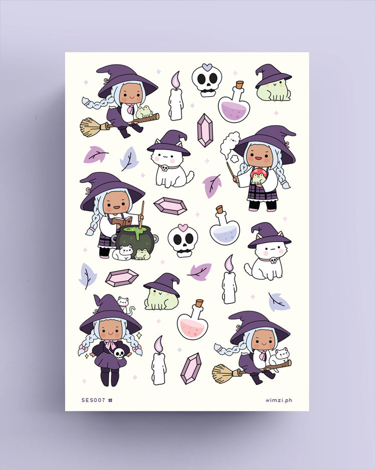 Kawaii Witch Planner Stickers