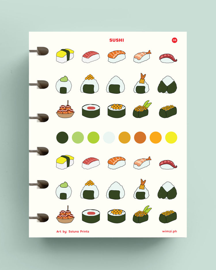 Sushi Planner Stickers