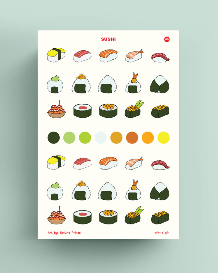 Sushi Planner Stickers