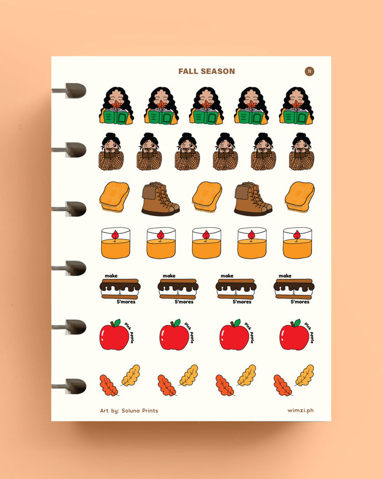 Fall Season Planner Stickers
