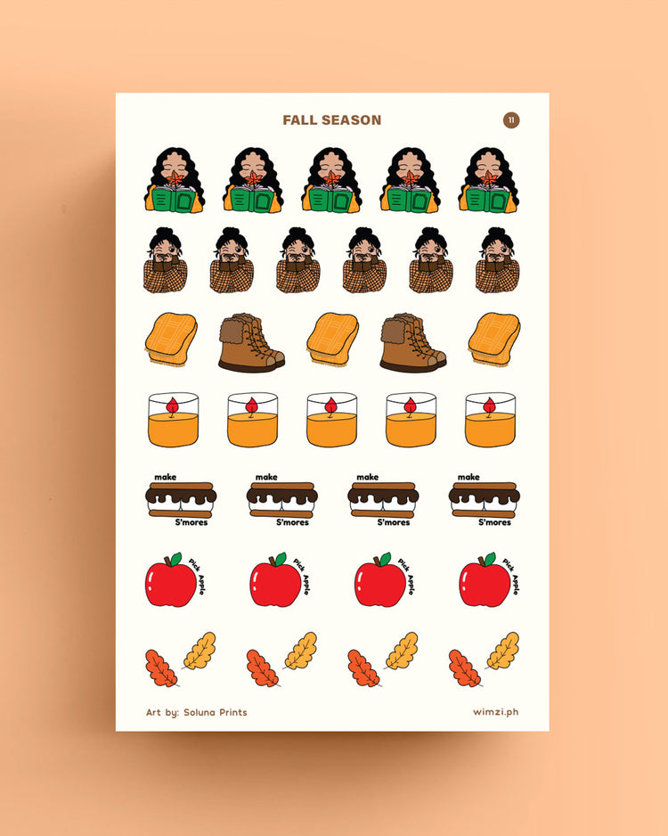 Fall Season Planner Stickers