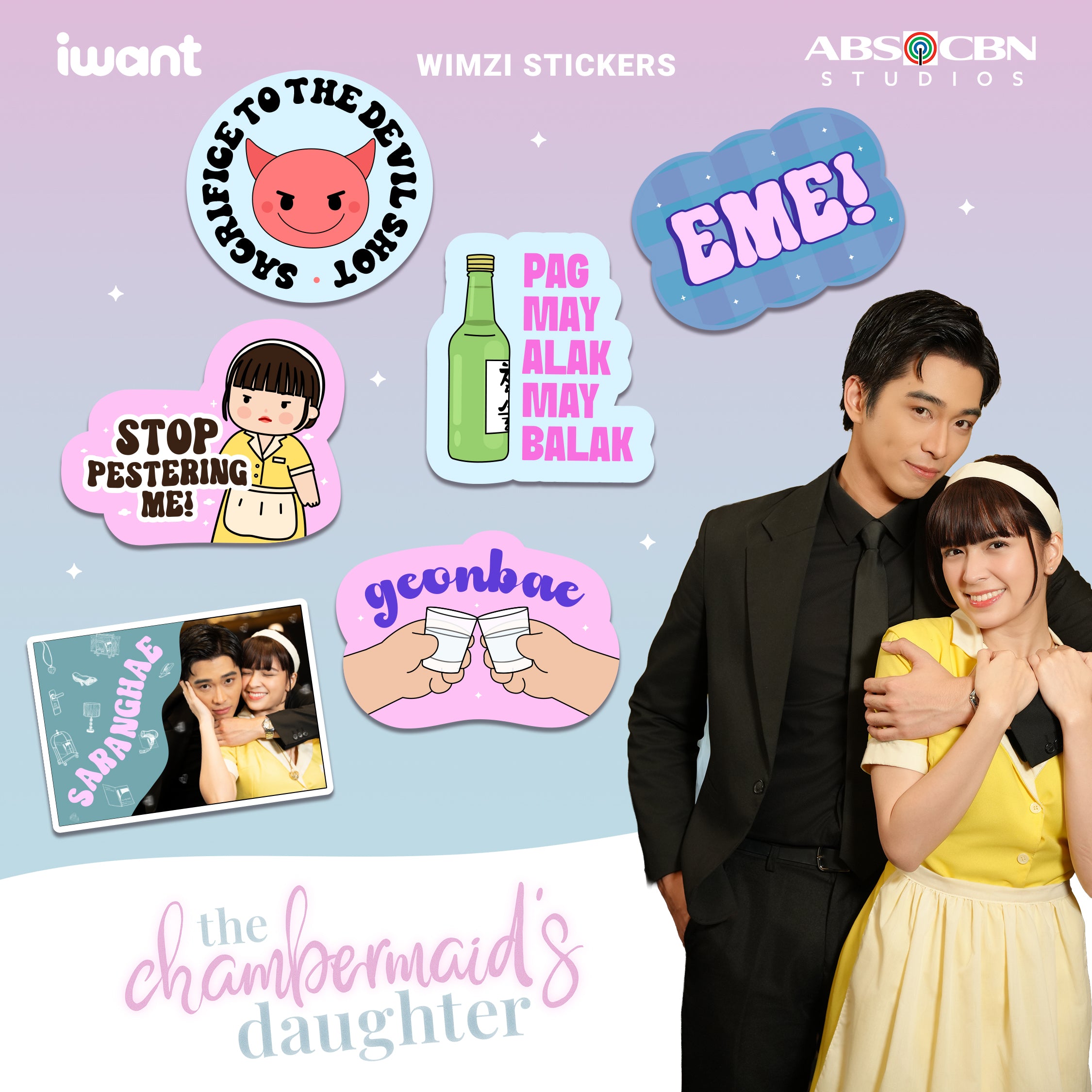 The Chambermaid’s Daughter Official Licensed Stickers Merch iWant ABS-CBN
