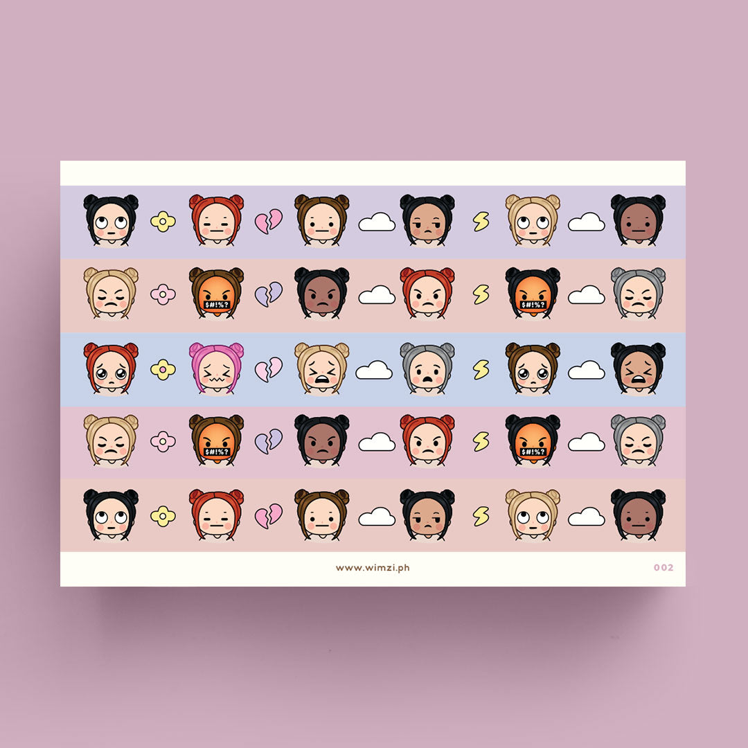 Negative Feelings Deco Strips