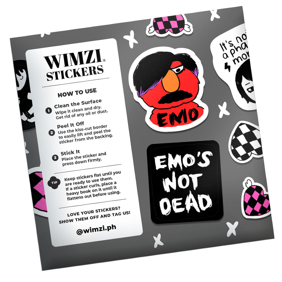 Retired Emo Kid Vinyl Sticker Pack