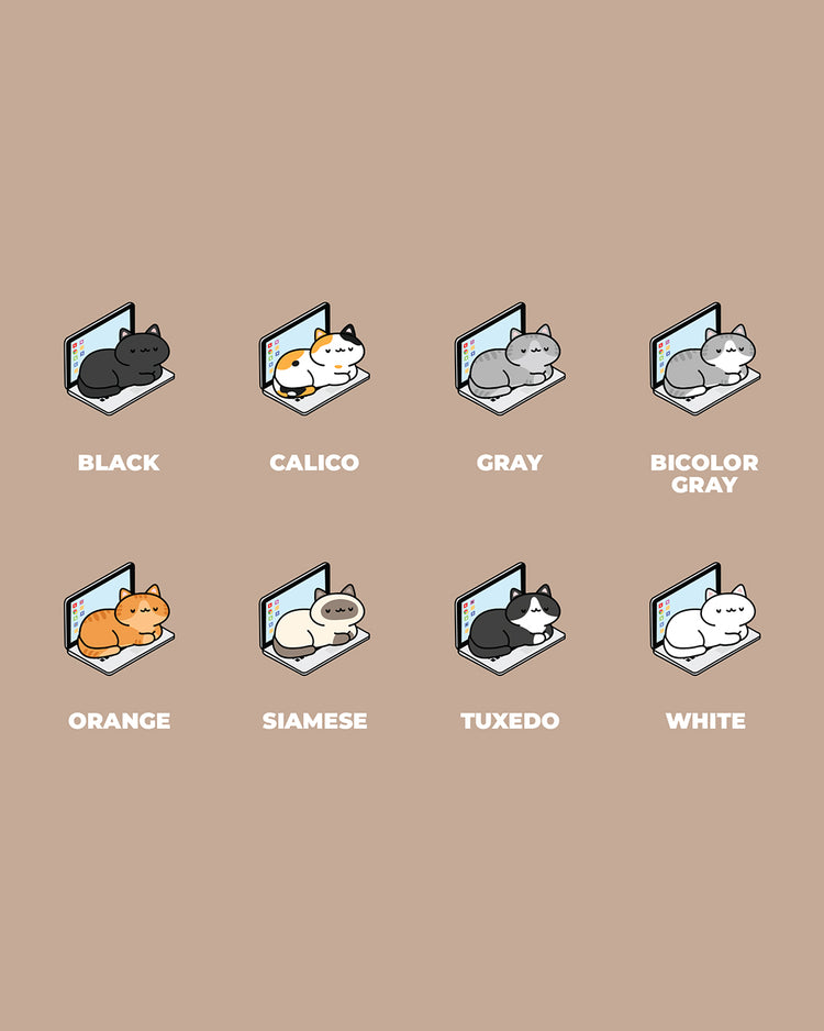 Laptop Cat Planner Stickers