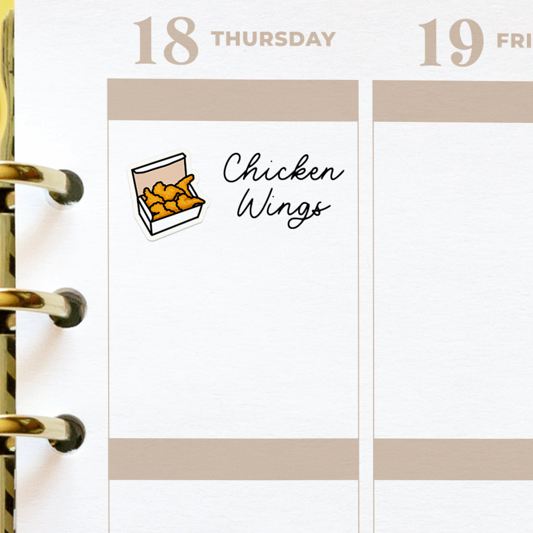 Chicken Wings Planner Stickers