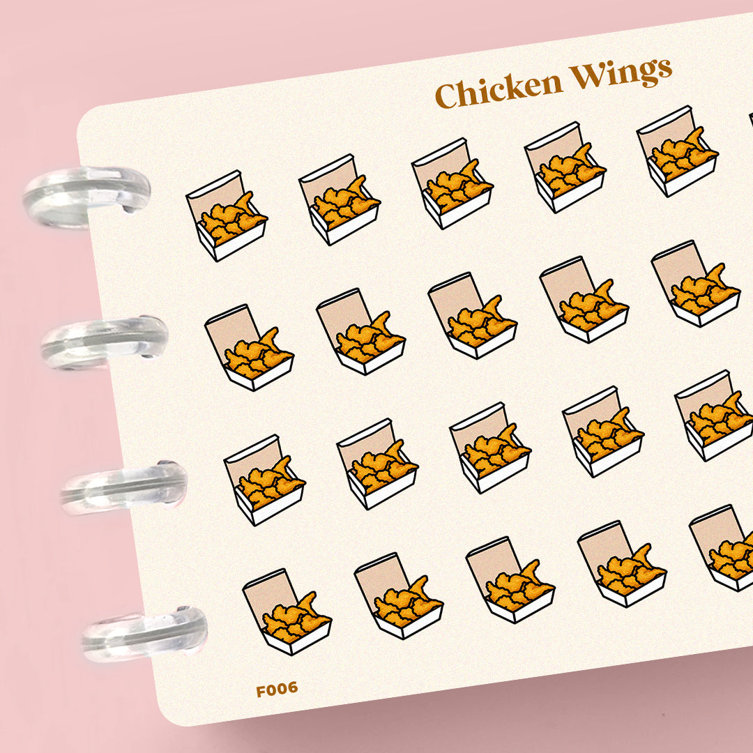 Chicken Wings Planner Stickers