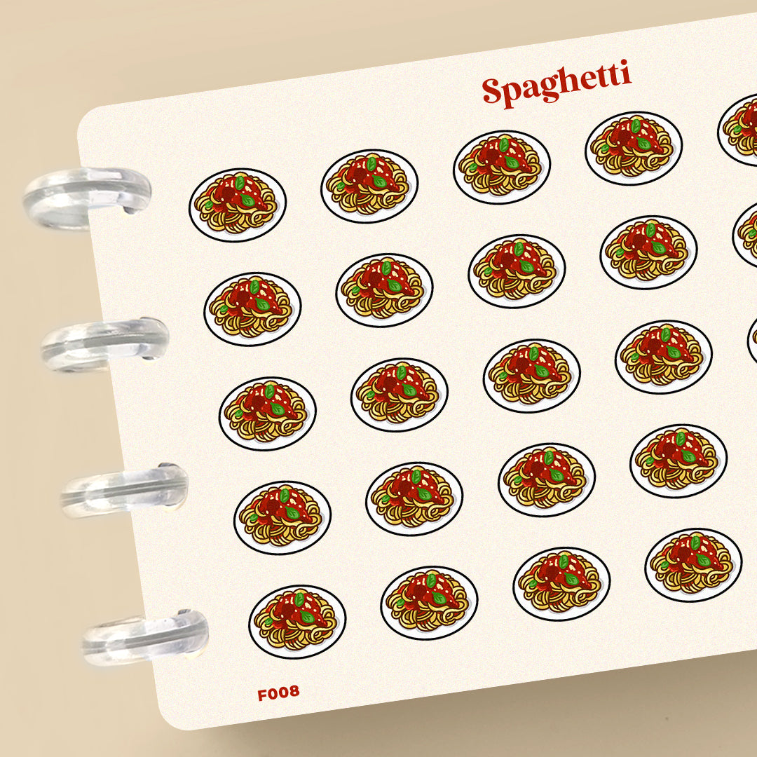 Spaghetti Planner Stickers