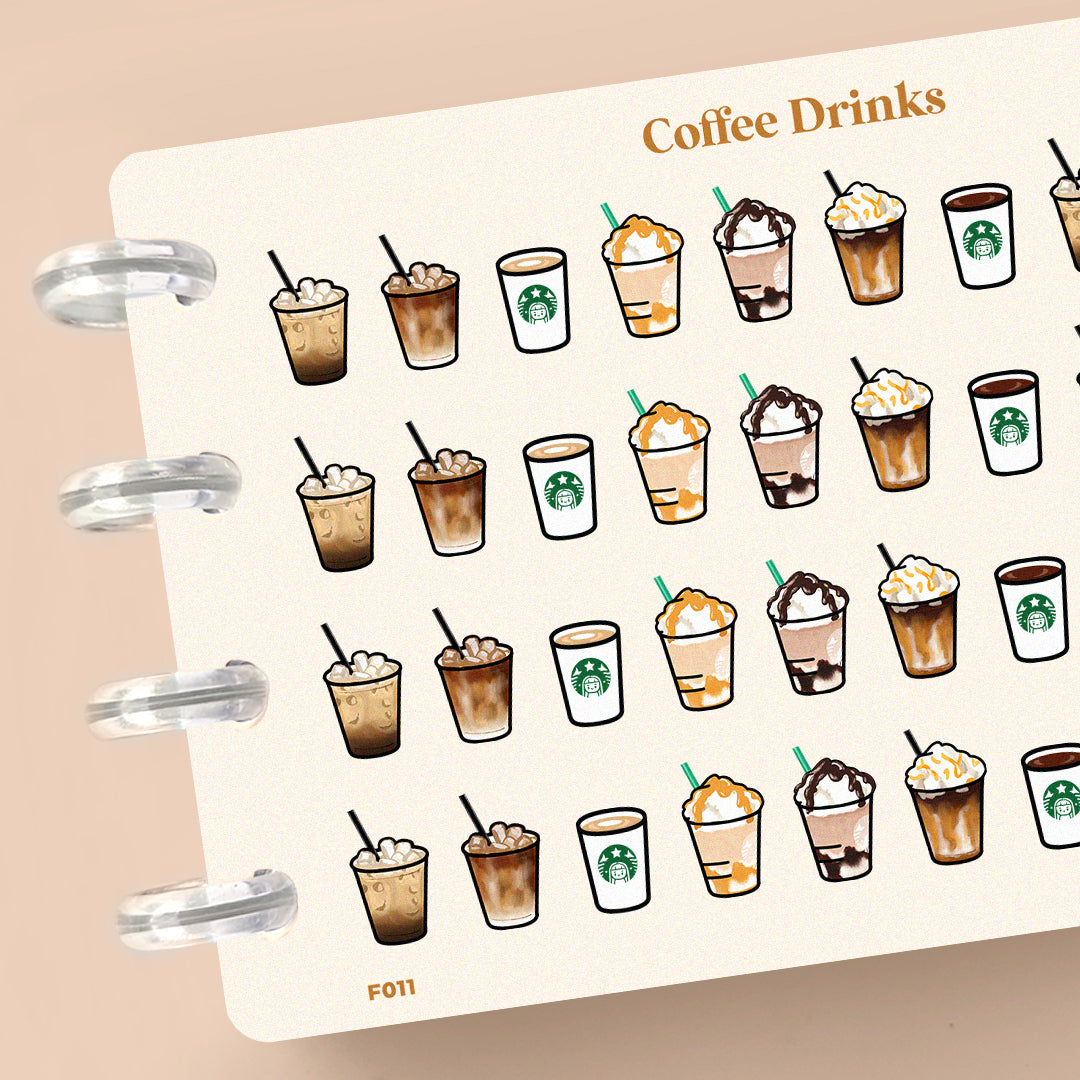 Coffee Drinks Planner Stickers
