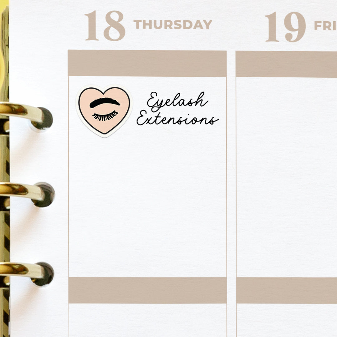 Brows and Lashes Planner Stickers