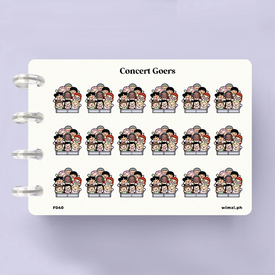 Concert Goers Planner Stickers
