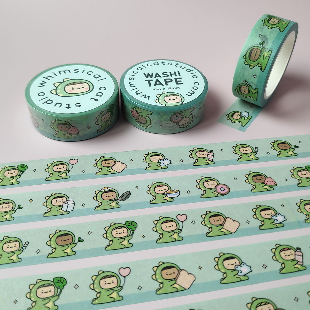 Dino Girls Washi Tape