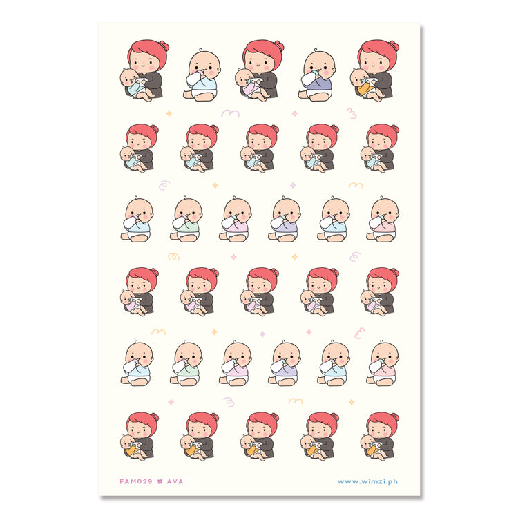 Bottle Feeding Baby Planner & Journal Stickers