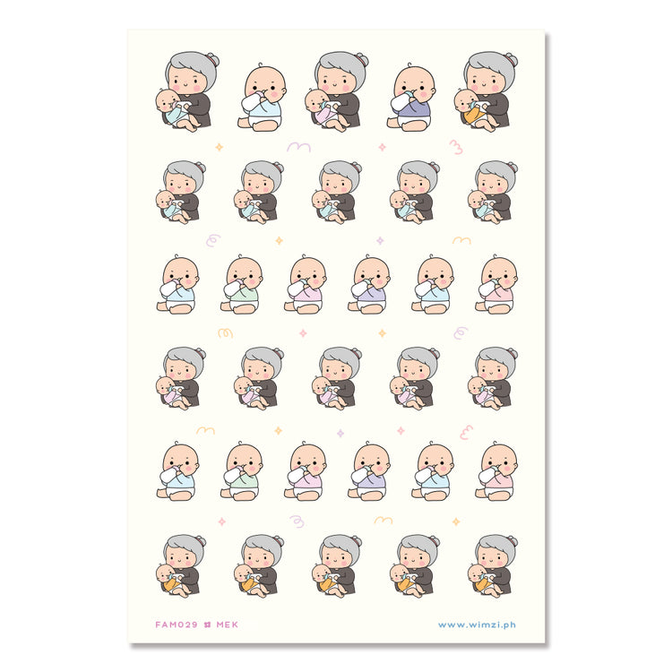 Bottle Feeding Baby Planner & Journal Stickers