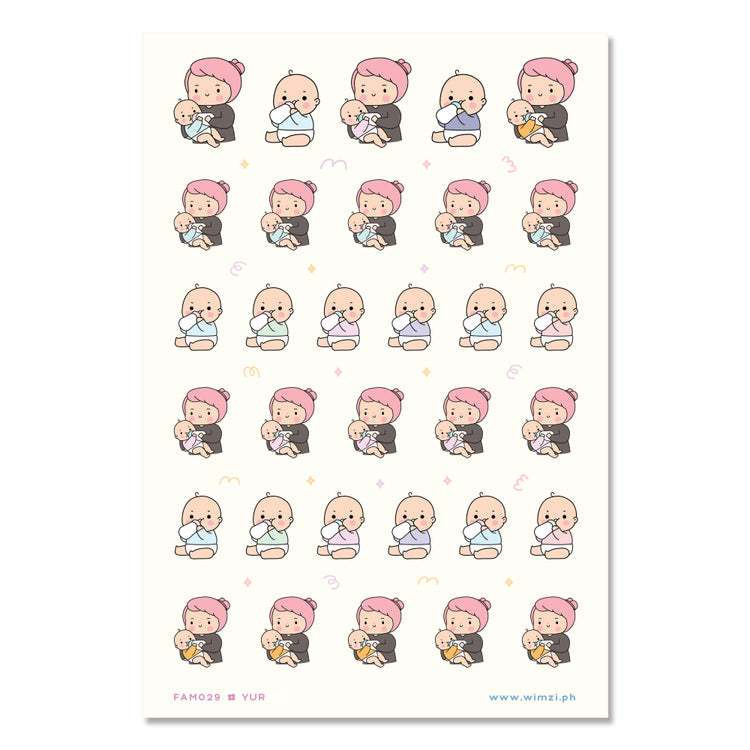 Bottle Feeding Baby Planner & Journal Stickers