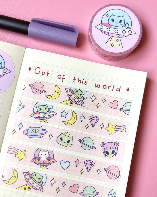 Out of this World Pink Washi Tape