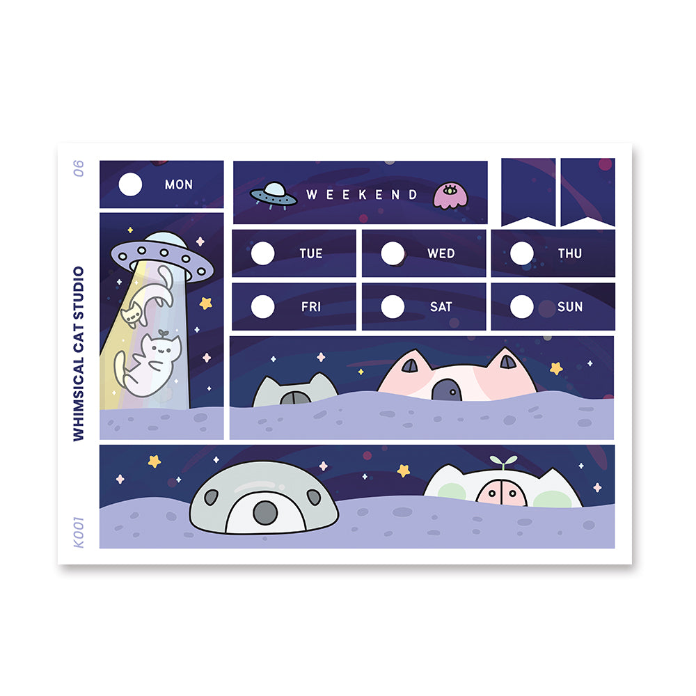 Out of this World Cat Abduction Weekly Kit