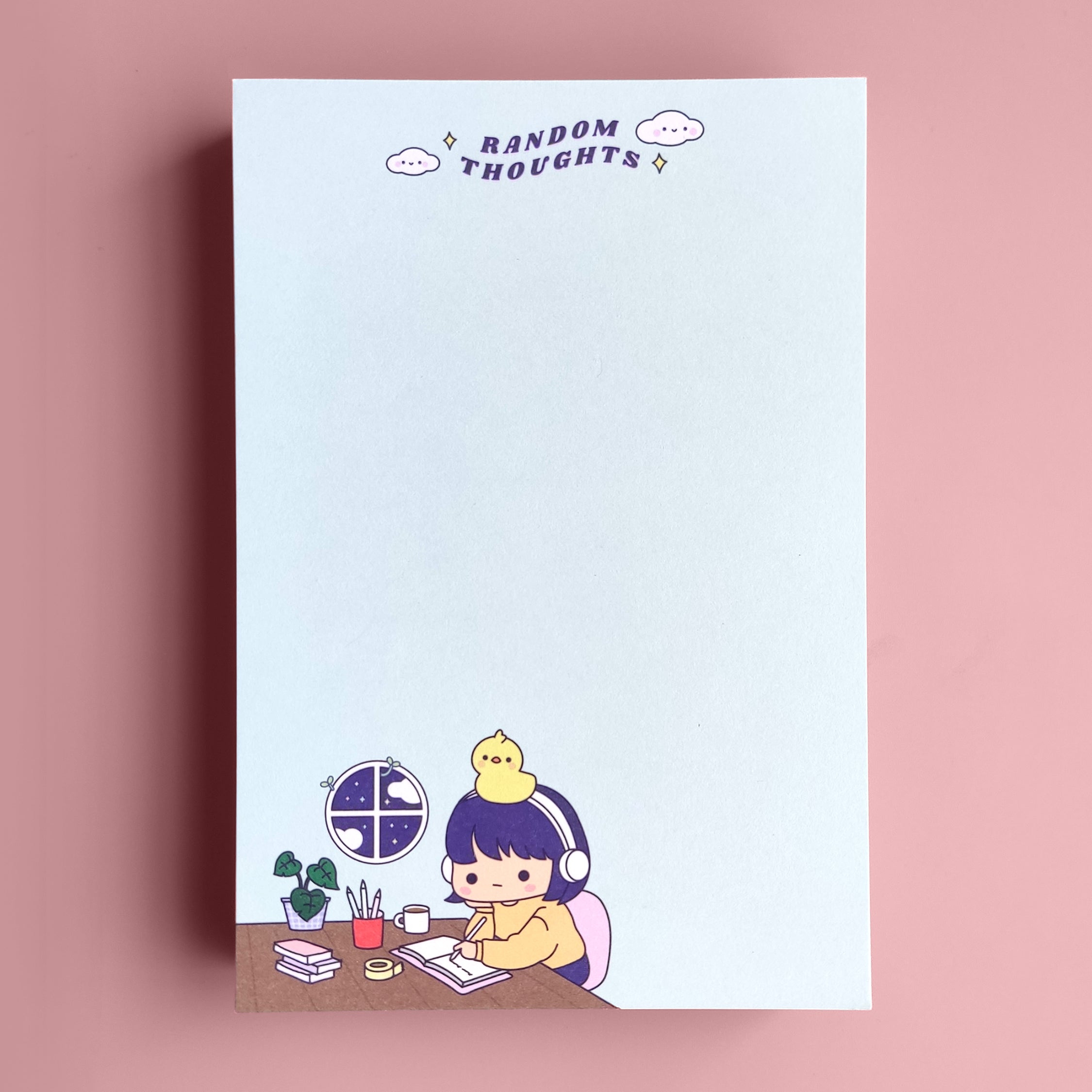 Random Notepad Design Random Thoughts Notepad – Wimzi