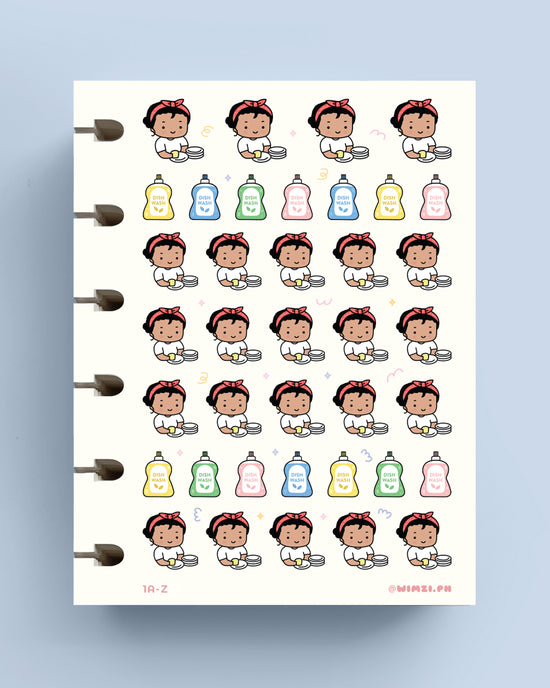 Wash Dishes Planner Stickers