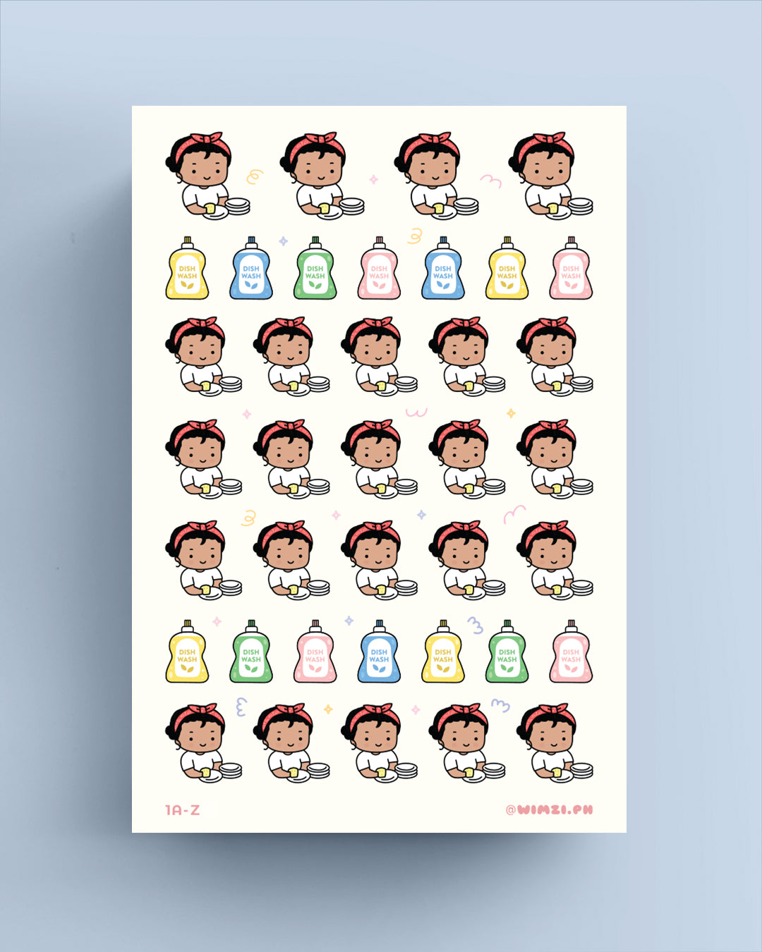 Wash Dishes Planner Stickers