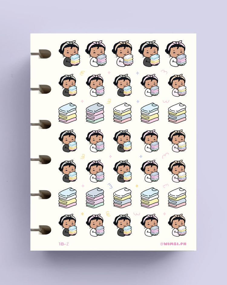 Fold Laundry Planner Stickers