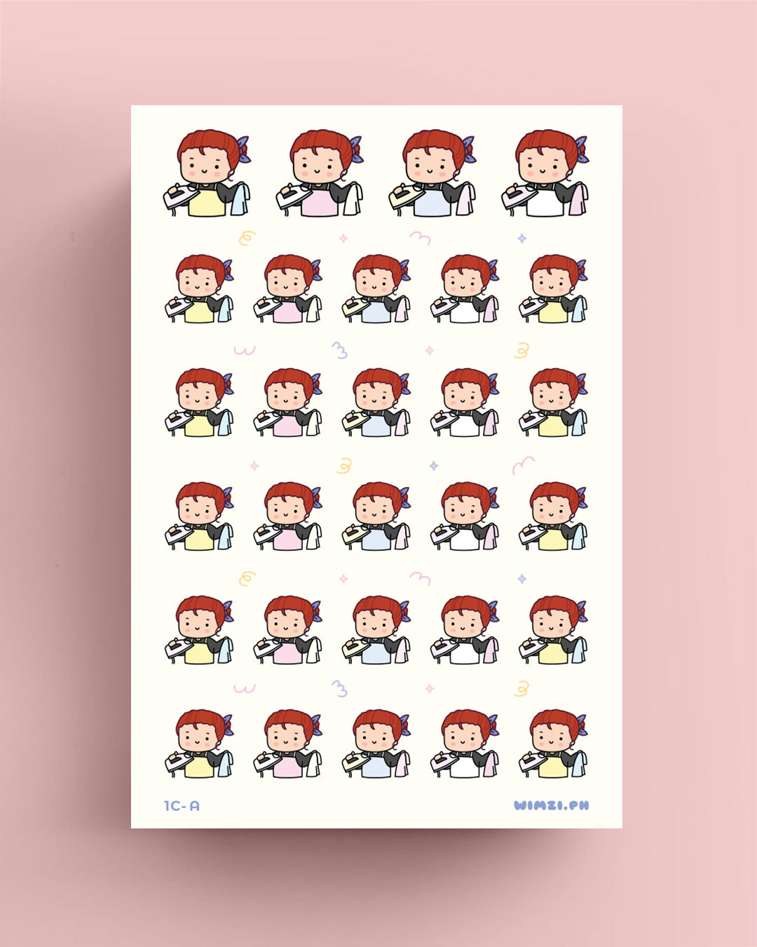 Iron Clothes Planner Stickers