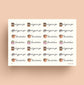 Organize Declutter Script Planner Stickers