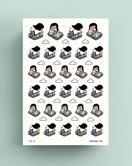 Pack Suitcase Planner Stickers