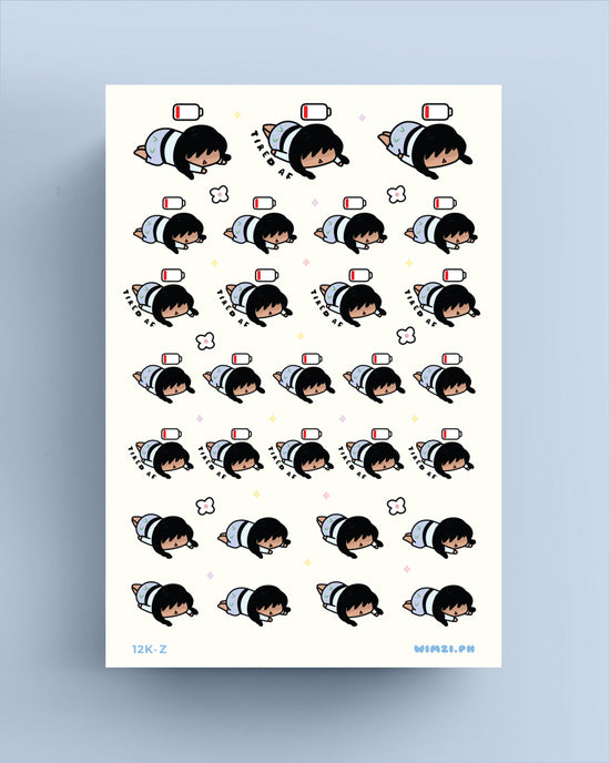 Tired AF Planner Stickers