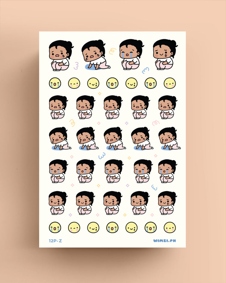 Bad Day Crying Girl - Planner Stickers